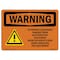 Signmission OSHA WARNING Sign, To Prevent Equipment Damage W/ Symbol, 10in X 7in Decal, 7" W, 10" L, Landscape OS-WS-D-710-L-12434 - alternate 1